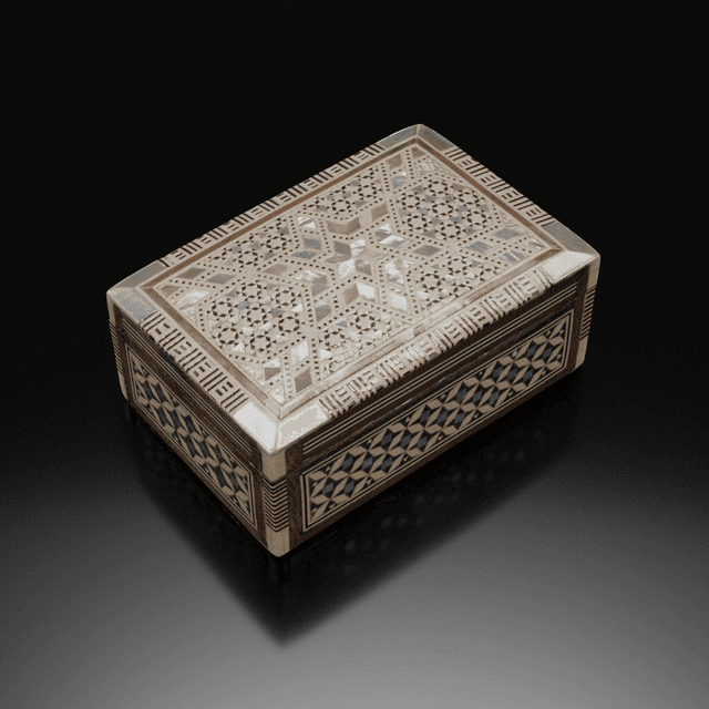 3D capture PBR wooden box